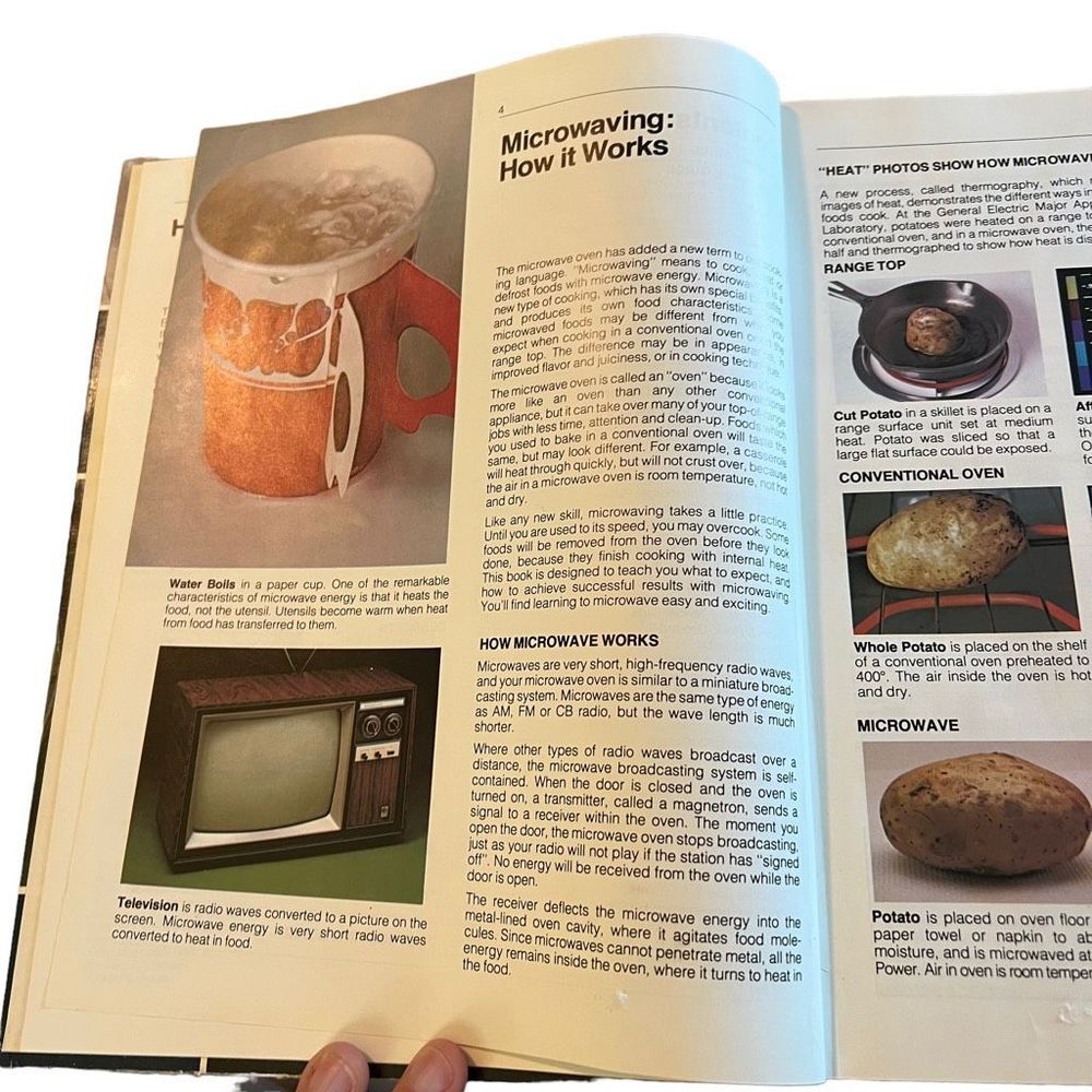 Vintage The Microwave Guide & Cookbook 1980 By General Electric Step By Step‎ - Picture 5 of 15